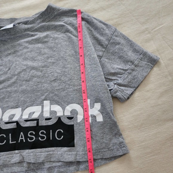 Reebok crop top grey sporty large - Picture 4 of 7